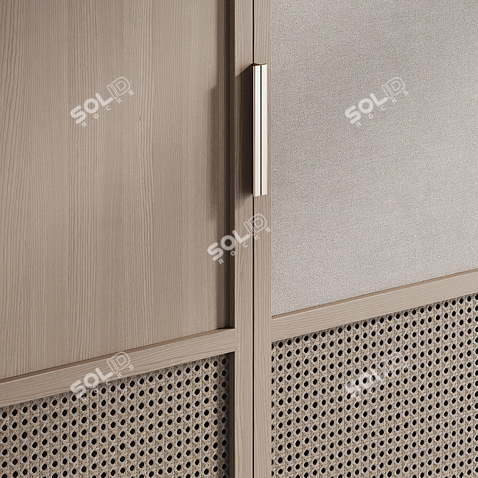 Kushi Decor Wardrobe with Various Inserts 3D model image 6