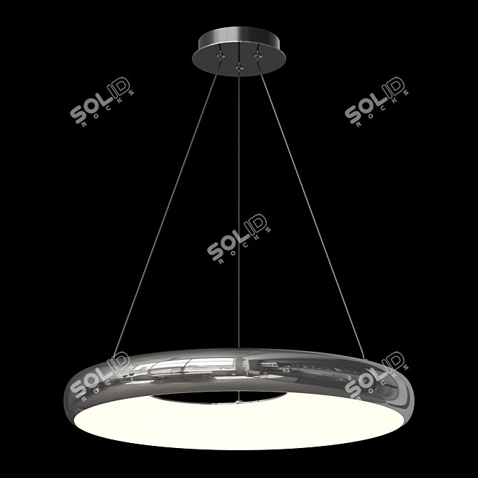 Asymmetric Ring LED Pendant Light 3D model image 2