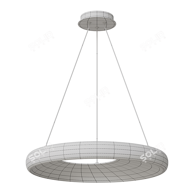 Asymmetric Ring LED Pendant Light 3D model image 3