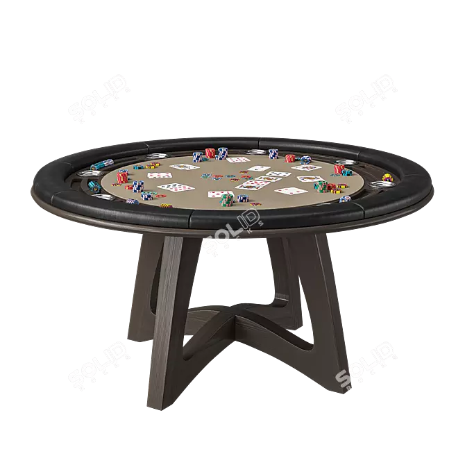 Premium 3DMax Poker Table Kit 3D model image 2