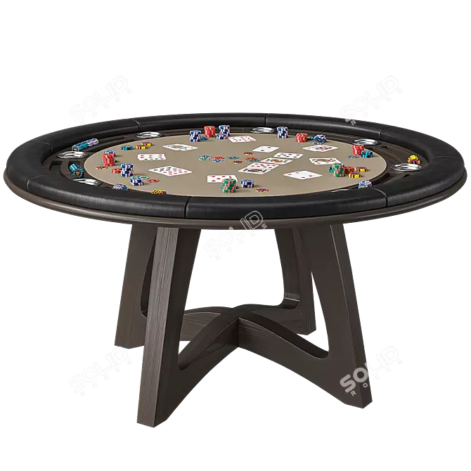 Premium 3DMax Poker Table Kit 3D model image 7