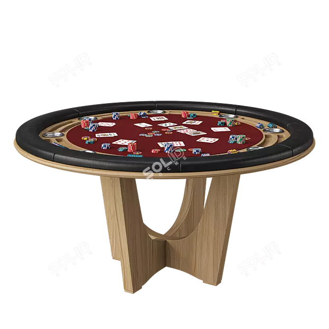 Corona Textured Park Pro Poker Table 3D model image 3