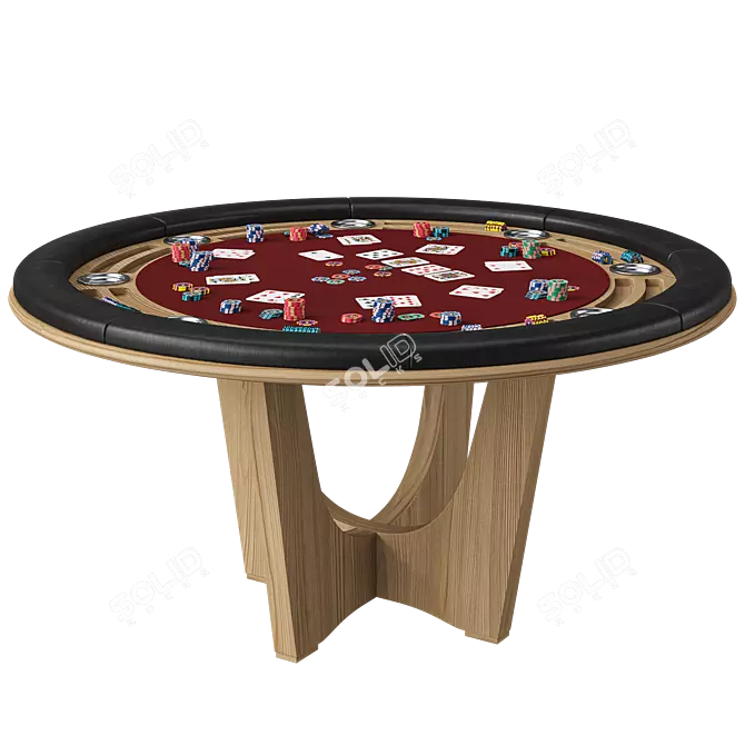 Corona Textured Park Pro Poker Table 3D model image 7