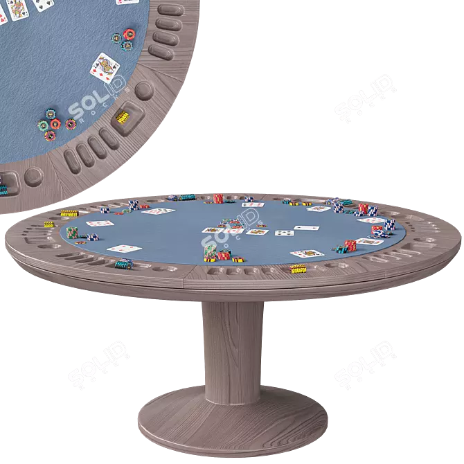 Pro Poker Table: 3DMax Sonoma 3D model image 1