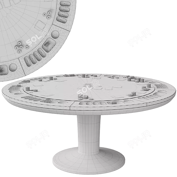 Pro Poker Table: 3DMax Sonoma 3D model image 6