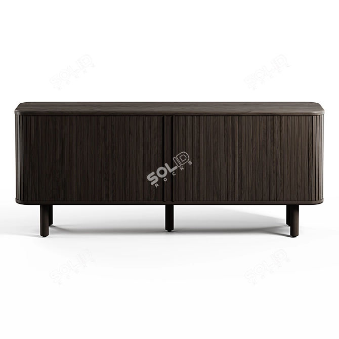 Modern 2-Door Sideboard Set 3D model image 4