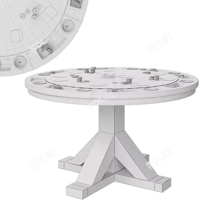 Harpeth 2-in-1 Gaming Table 3D model image 6