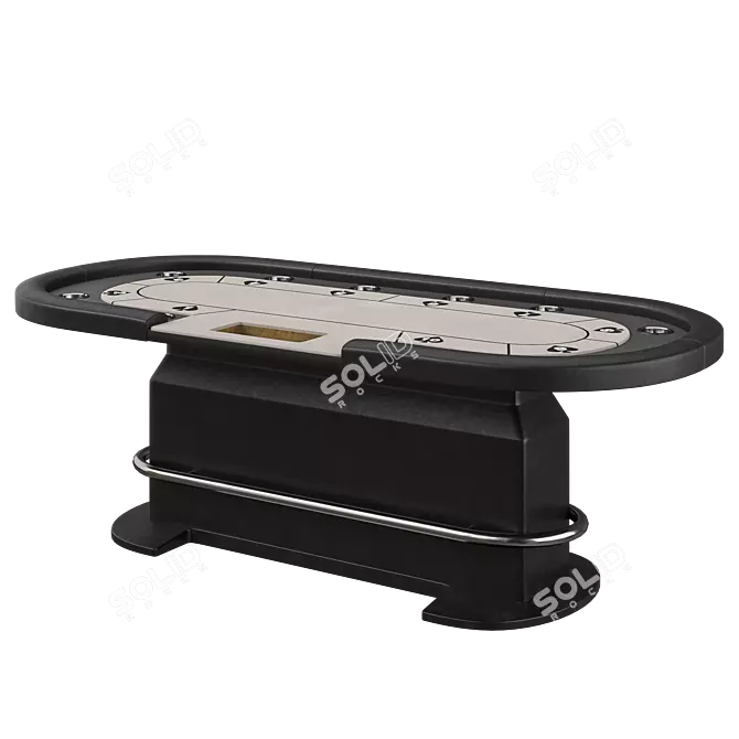 Premium Custom Poker Table XL 3D model image 2