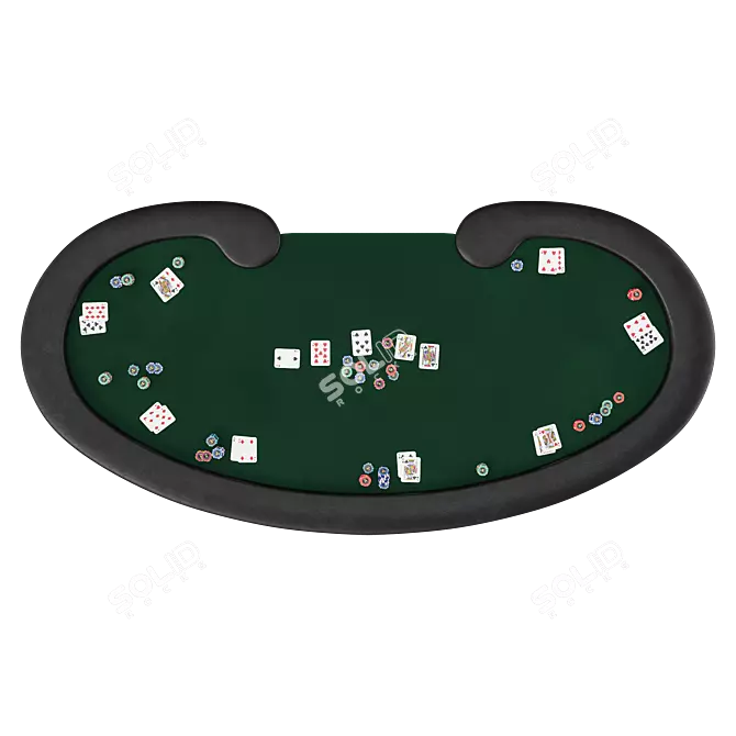 Foldable Prestige Poker Table | Versatile 3DMax Model 3D model image 3