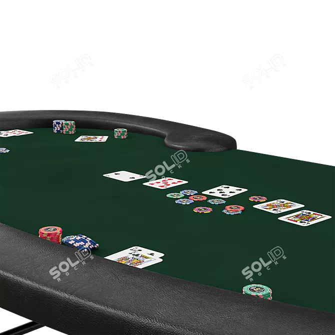 Foldable Prestige Poker Table | Versatile 3DMax Model 3D model image 4