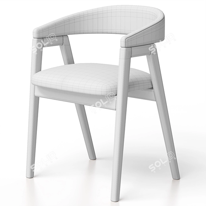 Trevor Chair: Customizable, Five Colors 3D model image 14