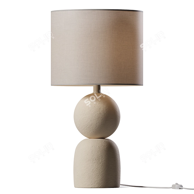 Modern Minimalist Nude Table Lamp 3D model image 1