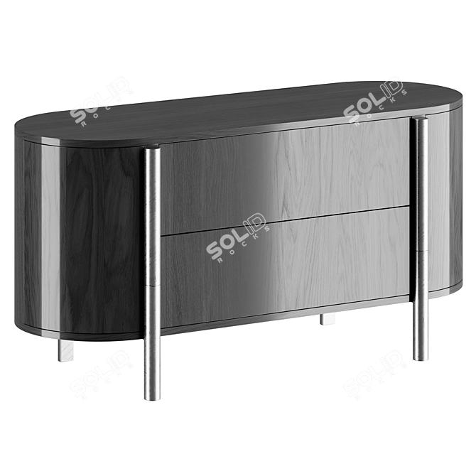 Tarantino Drawer Chest Lorenza Bozzoli 3D model image 2