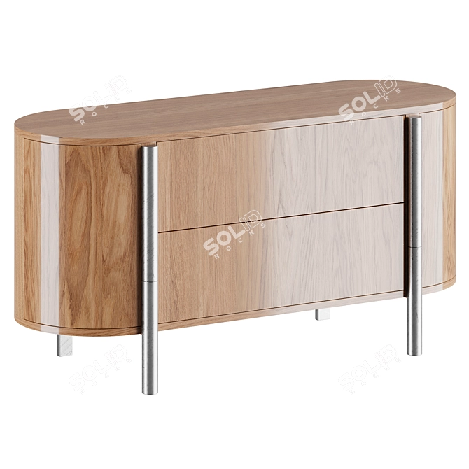 Tarantino Drawer Chest Lorenza Bozzoli 3D model image 3