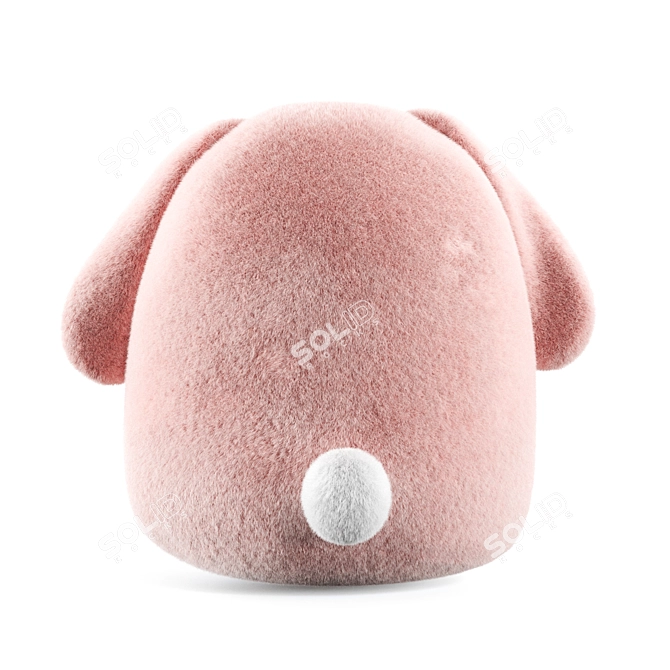 Snuggly Bunny Plush Toy 3D model image 9