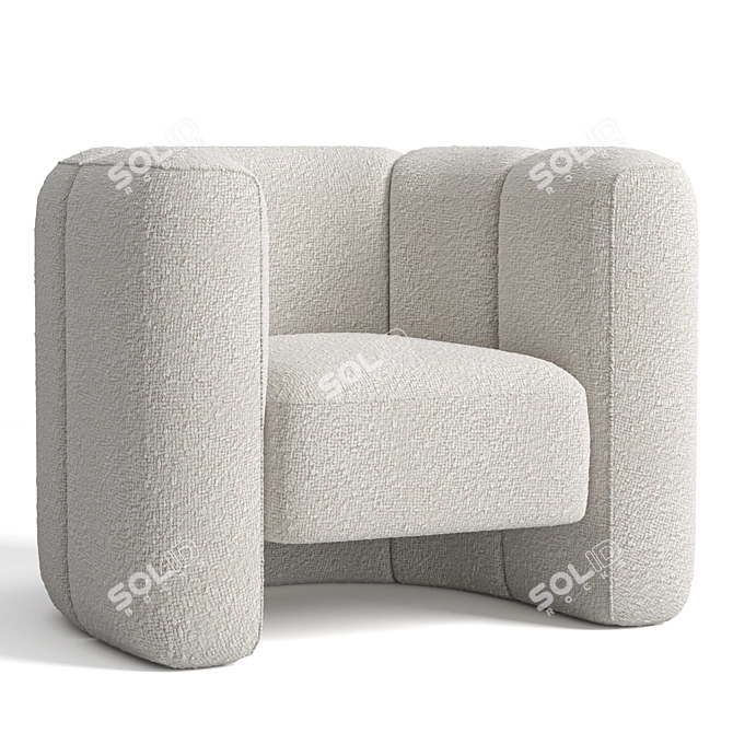 Elegant Mila Chair Design 3D model image 1