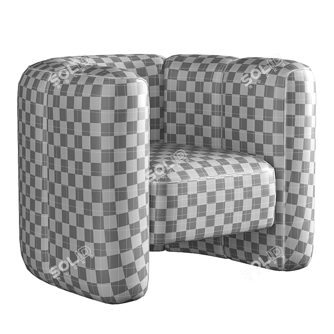 Elegant Mila Chair Design 3D model image 3