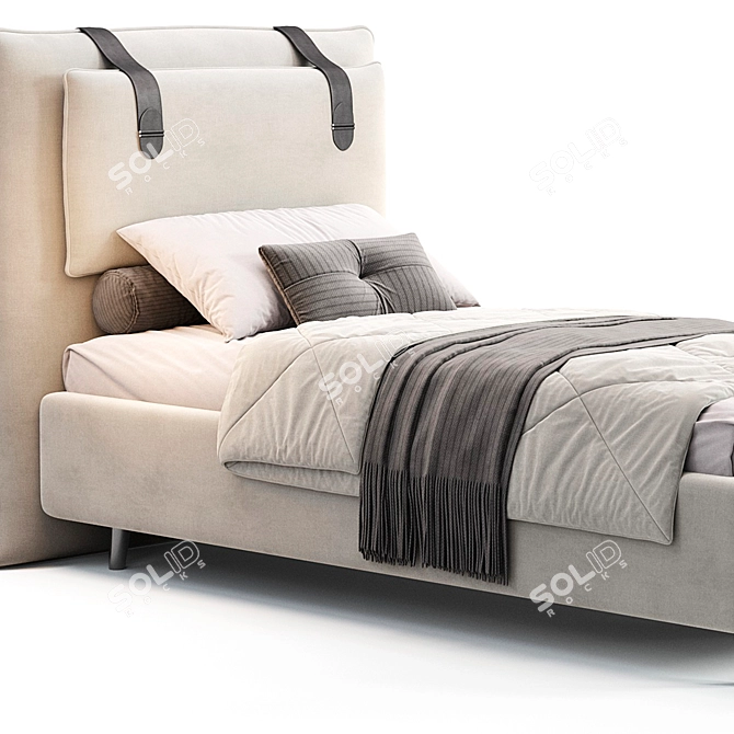 Modern Children's Bed 3D Model 3D model image 5