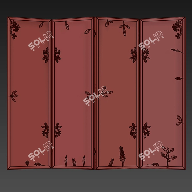 Animal Kings Panel Set, 1984 3D model image 2