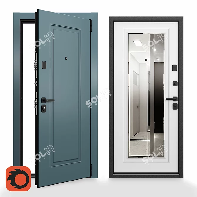 Secure Comfort Door Solution 3D model image 1