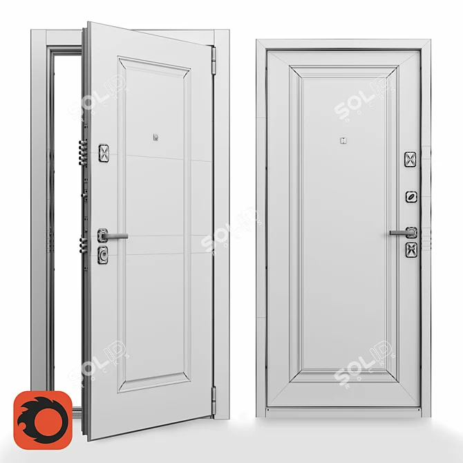 Secure Comfort Door Solution 3D model image 3