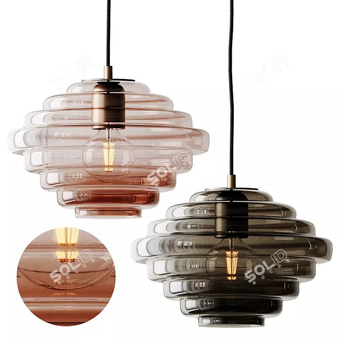 Naranza Glass Suspension Light_SUSPENSE 3D model image 6