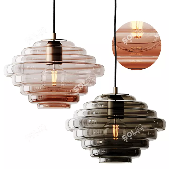 Naranza Glass Suspension Light_SUSPENSE 3D model image 7