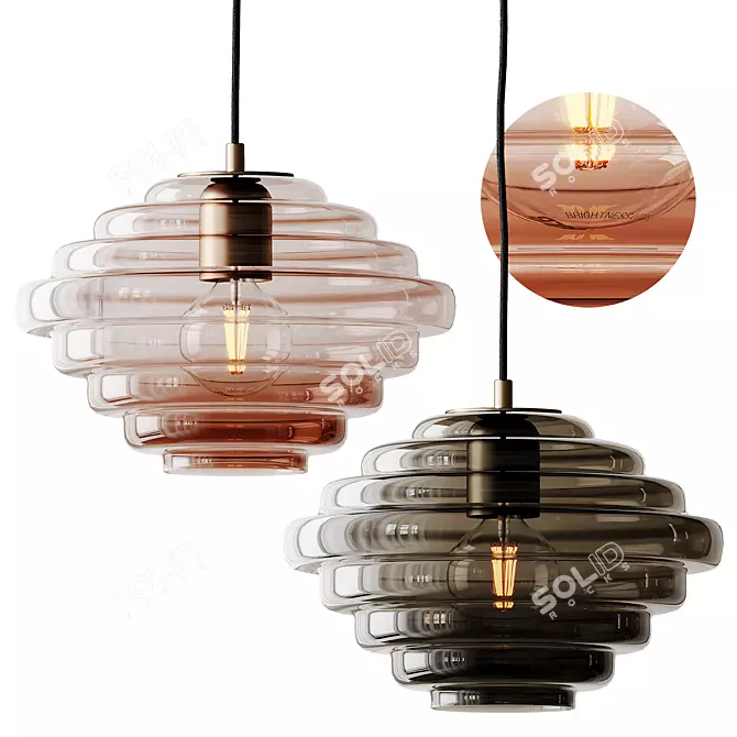 Naranza Glass Suspension Light_SUSPENSE 3D model image 8