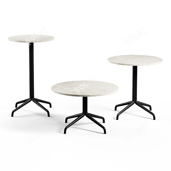Audo Copenhagen Modern Table Set 3D model image 1