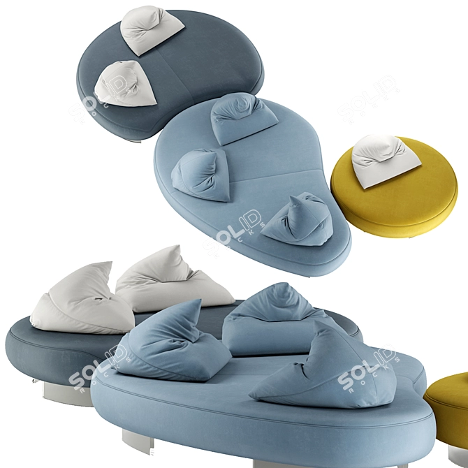 PAPILO Outdoor Sofa by Ditre 3D model image 2