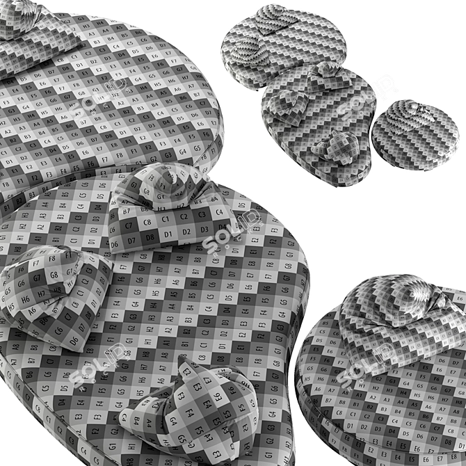 PAPILO Outdoor Sofa by Ditre 3D model image 6