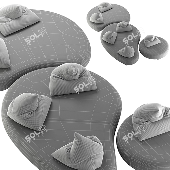 PAPILO Outdoor Sofa by Ditre 3D model image 7