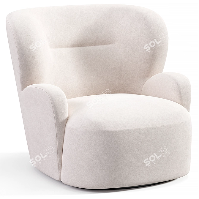 Modern Armchair Gervasoni Design 3D model image 3