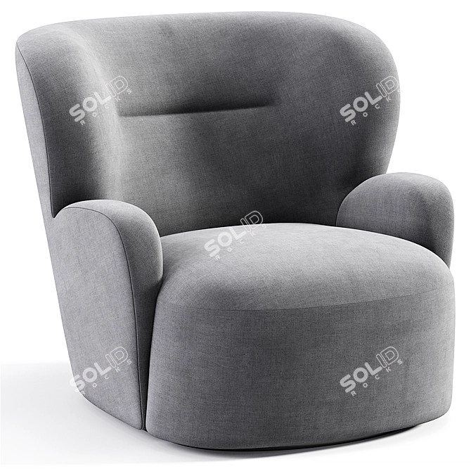 Modern Armchair Gervasoni Design 3D model image 4