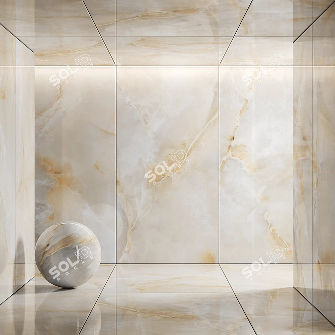 Luxury Onix Delicato Ceramic Tiles 3D model image 1