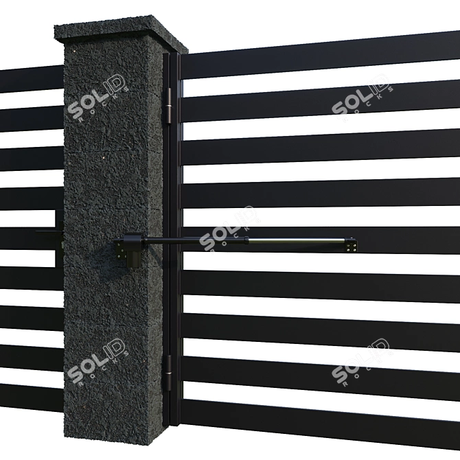 Stone Fence Duo Options 3D model image 3