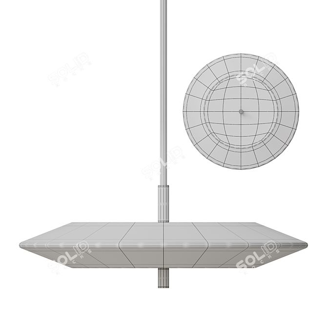 Adjustable LED Pendant Light TITO 3D model image 5