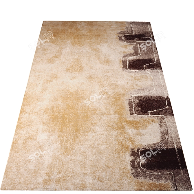 High-Res rugs set, 4 textures 3D model image 2