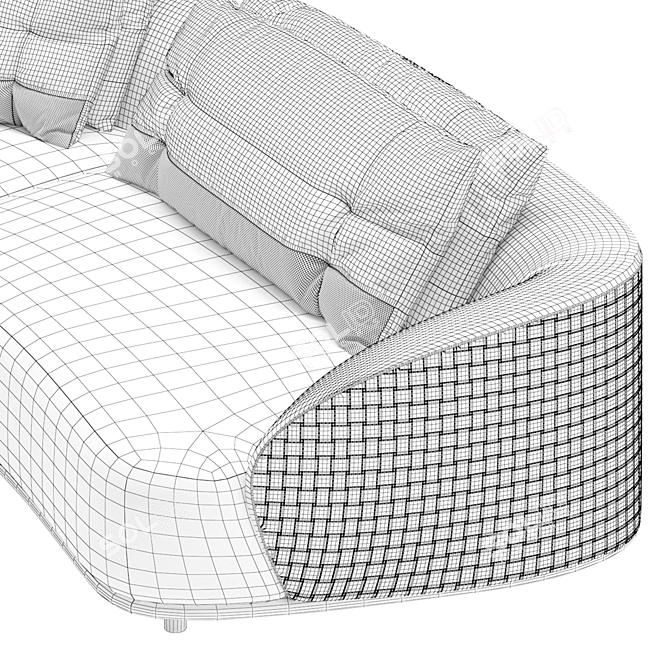Elegant Holden Curvo Sofa  3D model image 4
