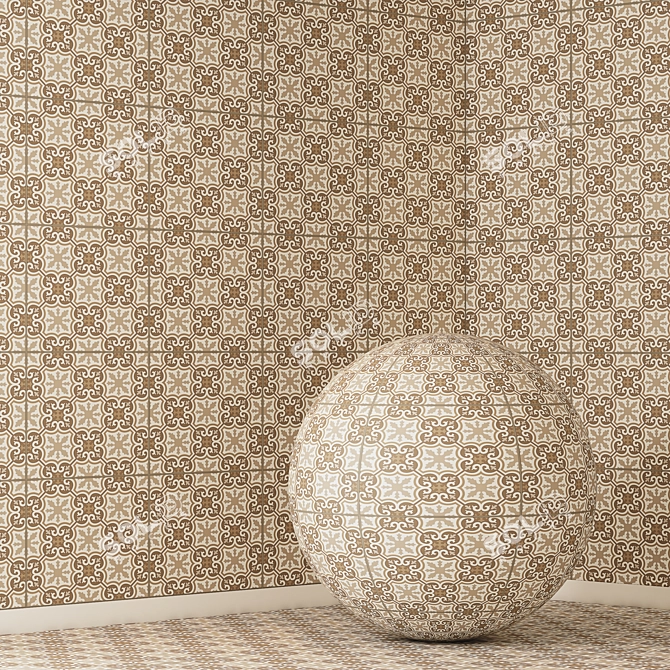 Moroccan Tiles 4K Texture Pack 3D model image 1