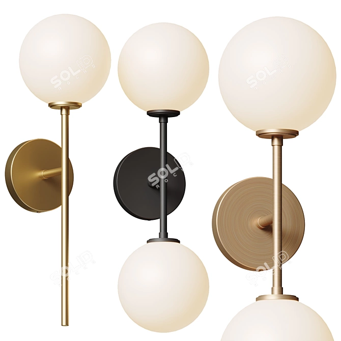 Mid-Century Modern Boho Ceiling Light 3D model image 1