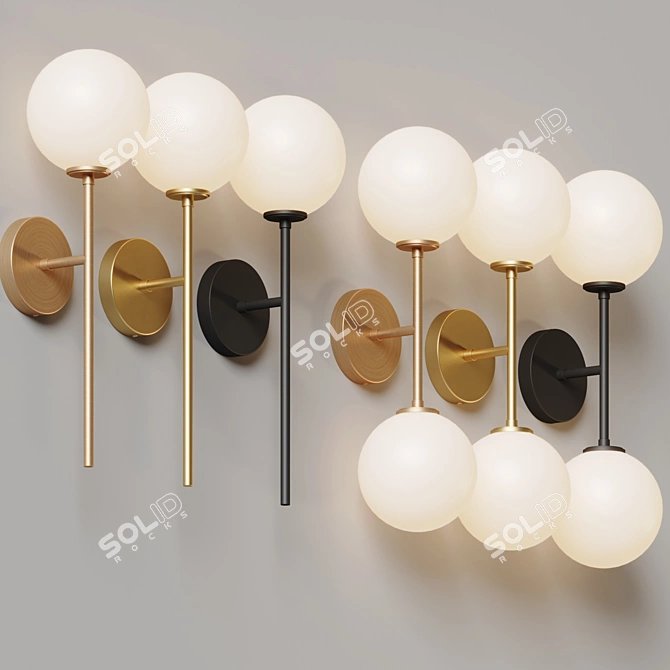 Mid-Century Modern Boho Ceiling Light 3D model image 4