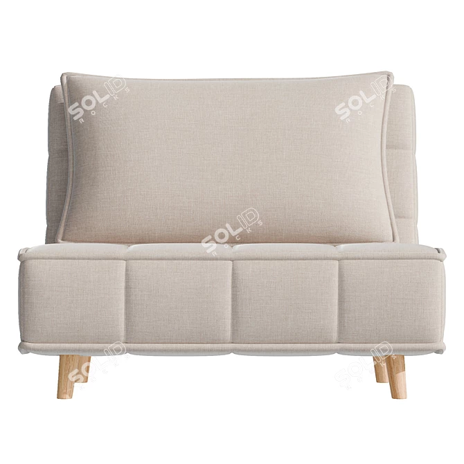 Convertible Sofa Chair, Art Leon 3D model image 2