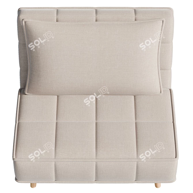 Convertible Sofa Chair, Art Leon 3D model image 3