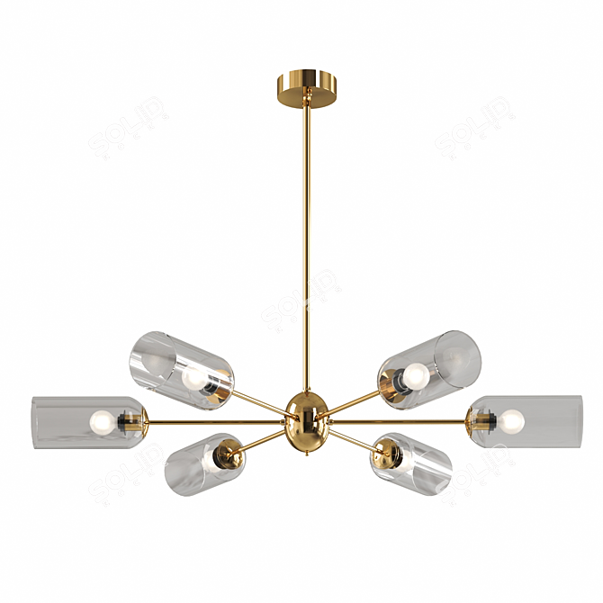  Glass Radiant Chandelier 3D model image 1