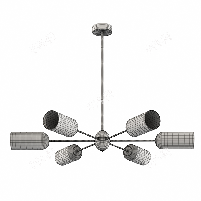  Glass Radiant Chandelier 3D model image 4