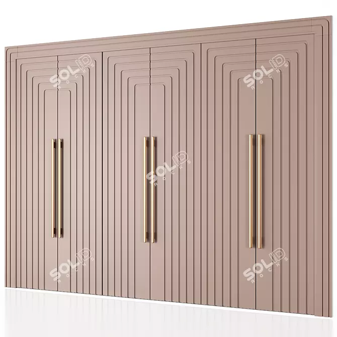 Francisco Swing Door Wardrobe 3D model image 7