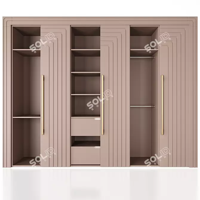 Francisco Swing Door Wardrobe 3D model image 8