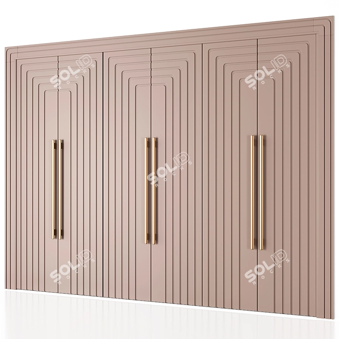 Francisco Swing Door Wardrobe 3D model image 10