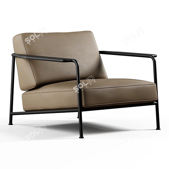  Seamless Textured Aero Chair 3D model image 2